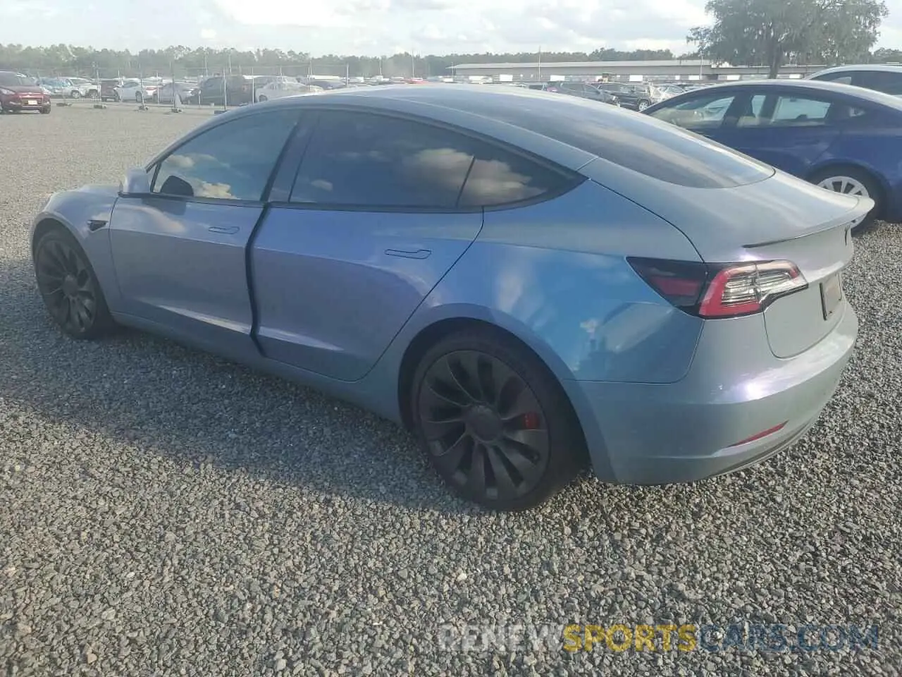 2 Photograph of a damaged car 5YJ3E1EC8MF056511 TESLA MODEL 3 2021