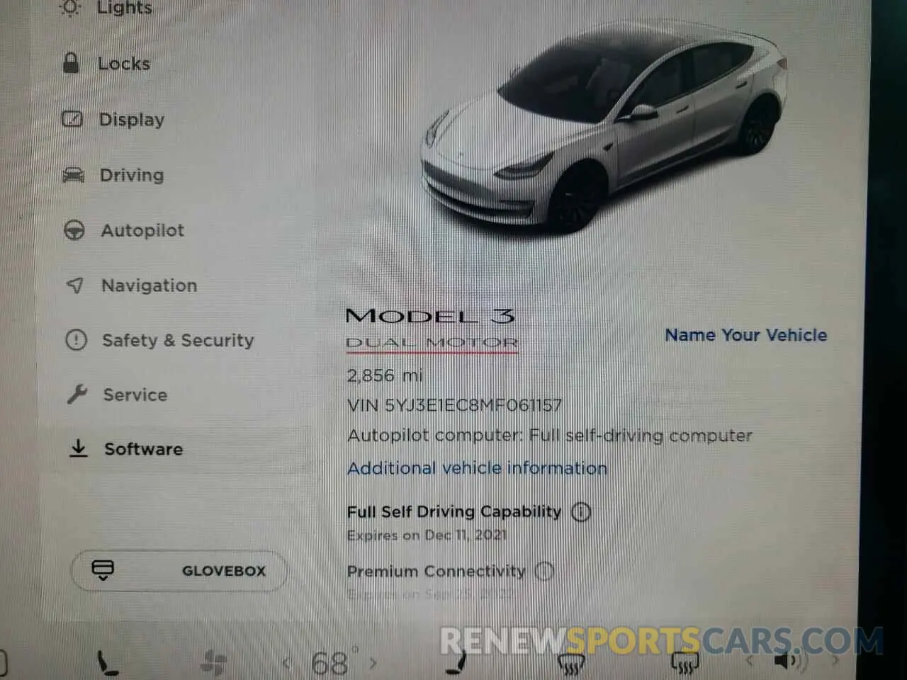 8 Photograph of a damaged car 5YJ3E1EC8MF061157 TESLA MODEL 3 2021