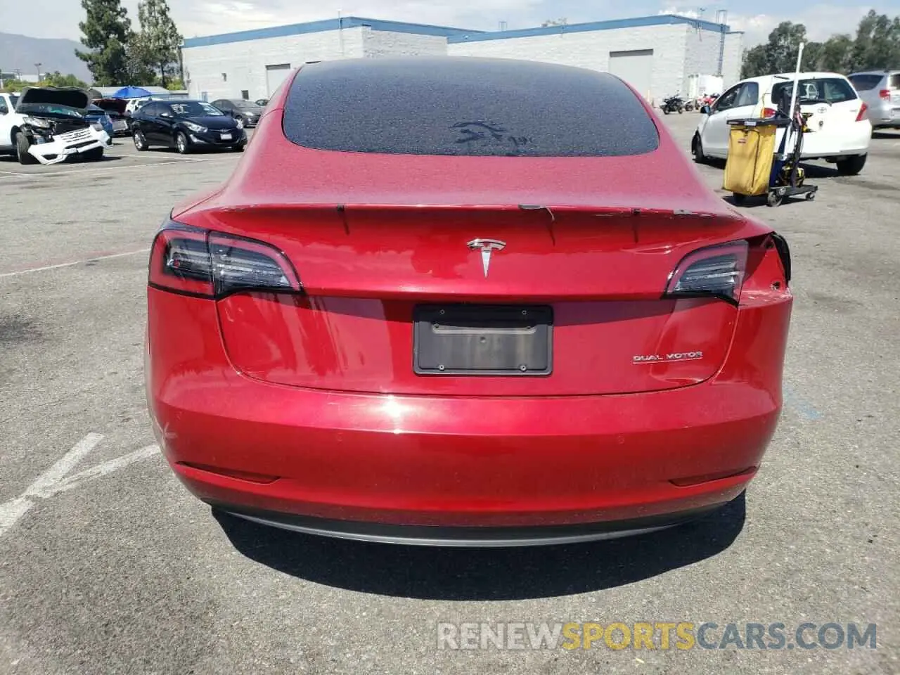 6 Photograph of a damaged car 5YJ3E1EC8MF078315 TESLA MODEL 3 2021