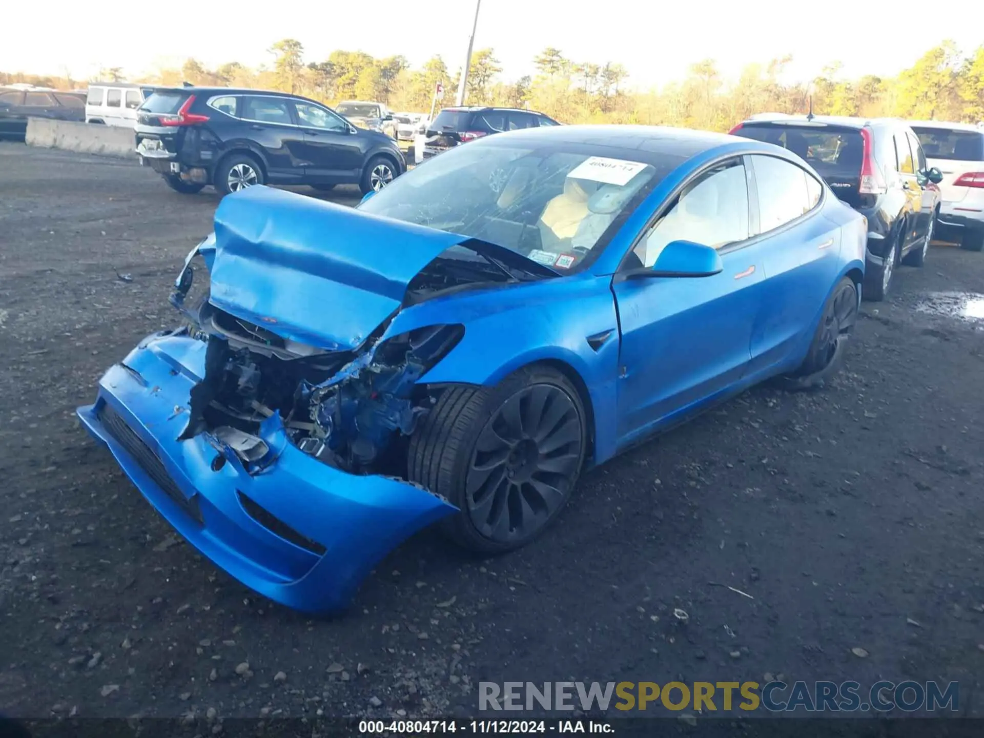 2 Photograph of a damaged car 5YJ3E1EC9MF059675 TESLA MODEL 3 2021