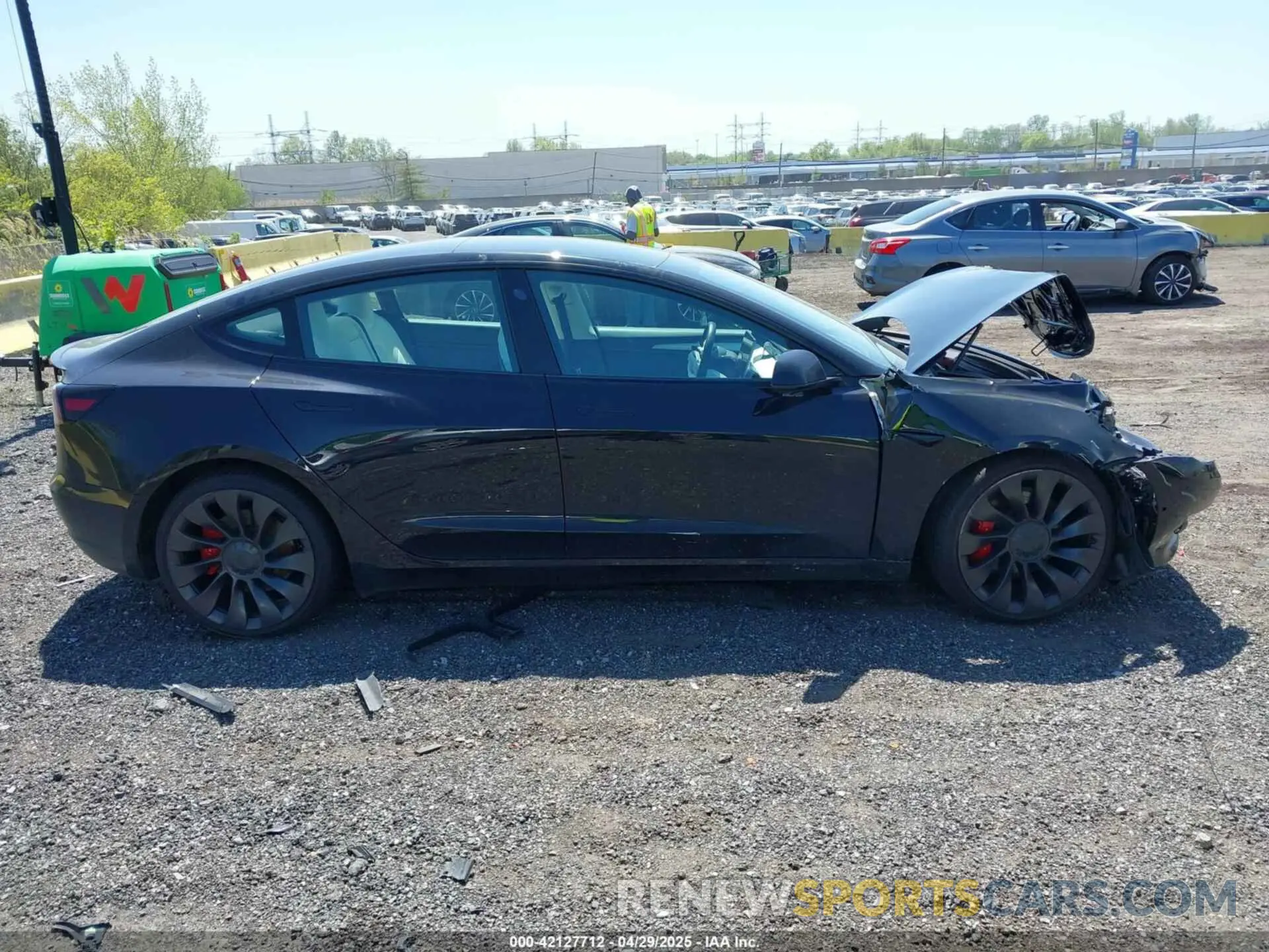 13 Фотография поврежденного автомобиля 5YJ3E1EC9MF091963 TESLA MODEL 3 2021