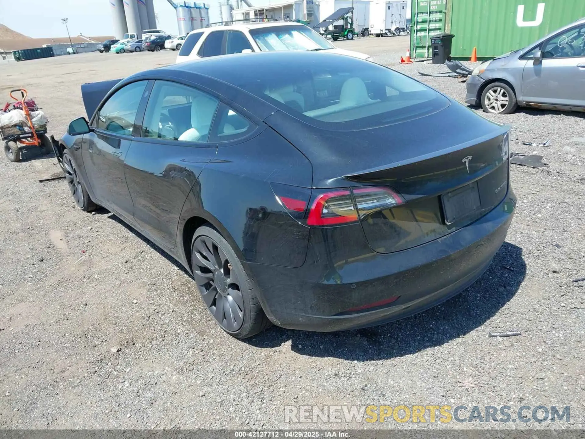 3 Фотография поврежденного автомобиля 5YJ3E1EC9MF091963 TESLA MODEL 3 2021