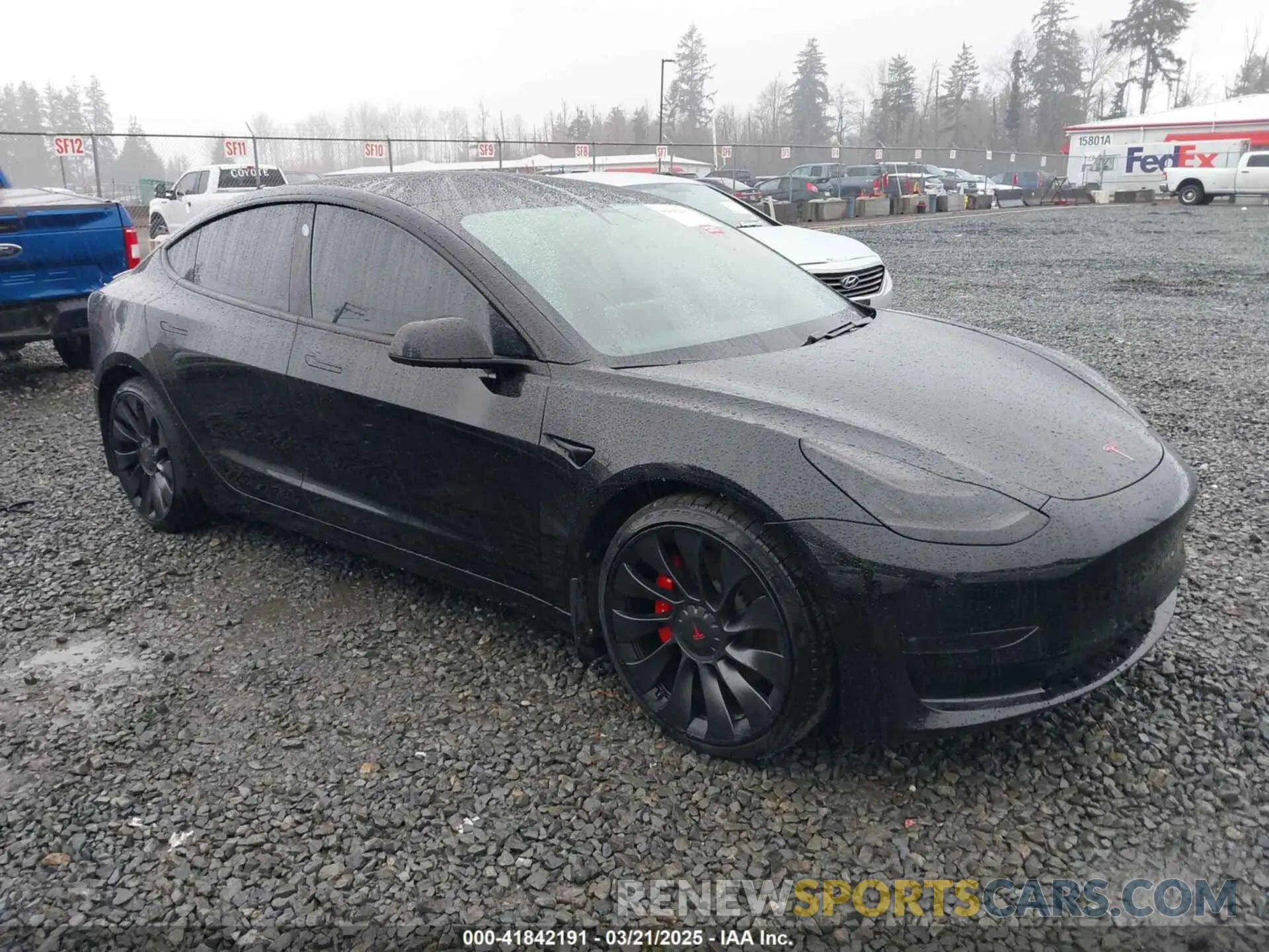 1 Фотография поврежденного автомобиля 5YJ3E1EC9MF849817 TESLA MODEL 3 2021