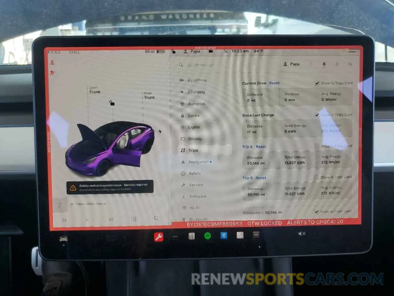 9 Photograph of a damaged car 5YJ3E1EC9MF860963 TESLA MODEL 3 2021