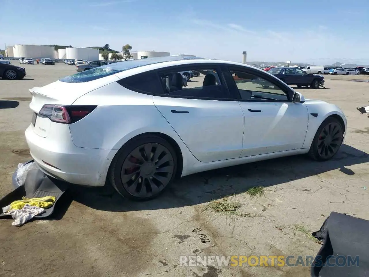 3 Фотография поврежденного автомобиля 5YJ3E1ECXMF091342 TESLA MODEL 3 2021