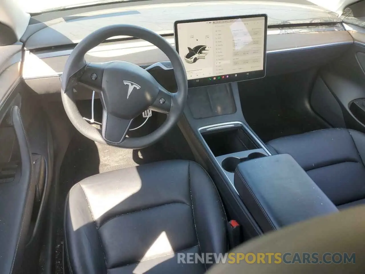 8 Фотография поврежденного автомобиля 5YJ3E1ECXMF091342 TESLA MODEL 3 2021