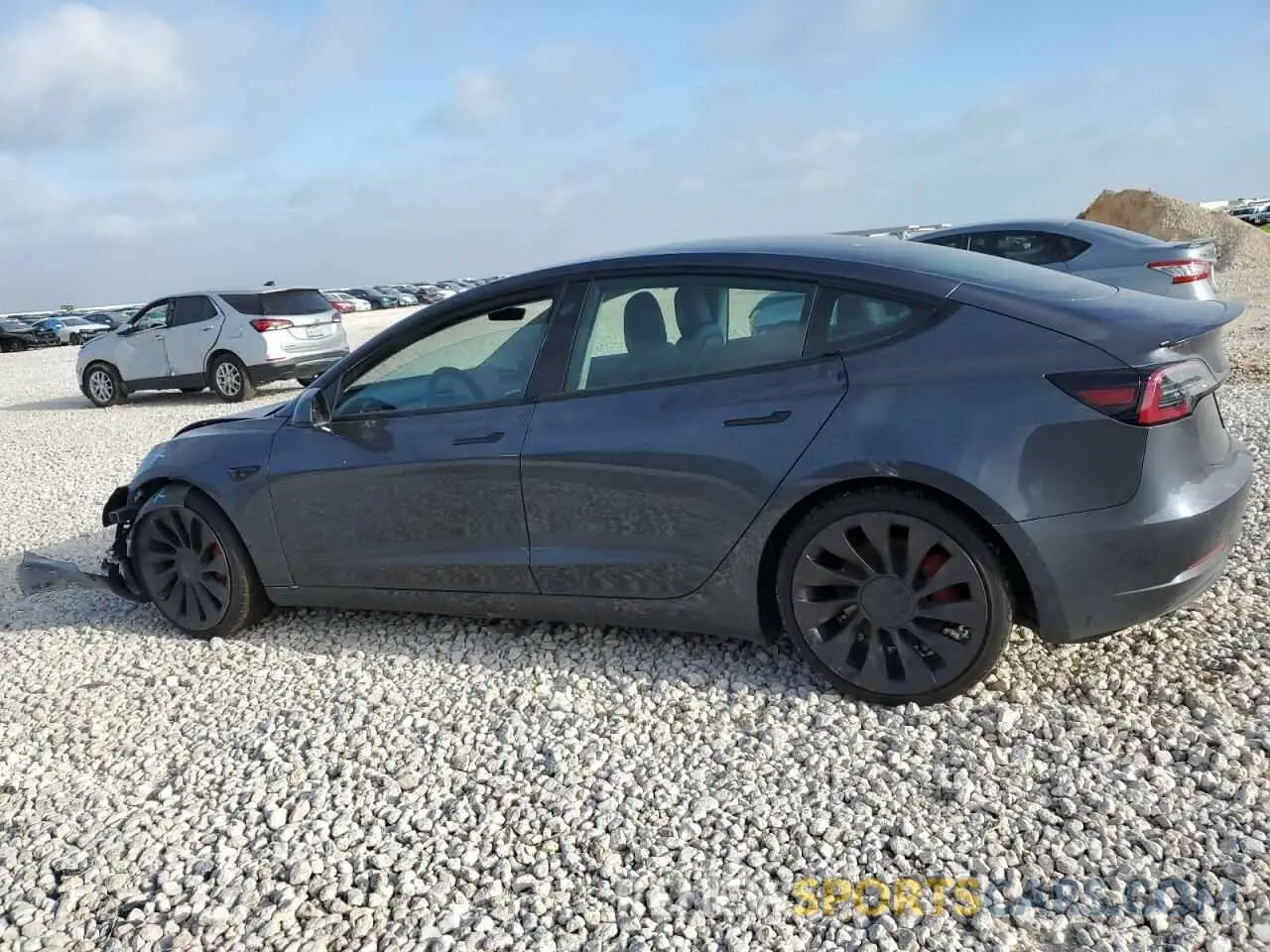 2 Фотография поврежденного автомобиля 5YJ3E1ECXMF862690 TESLA MODEL 3 2021