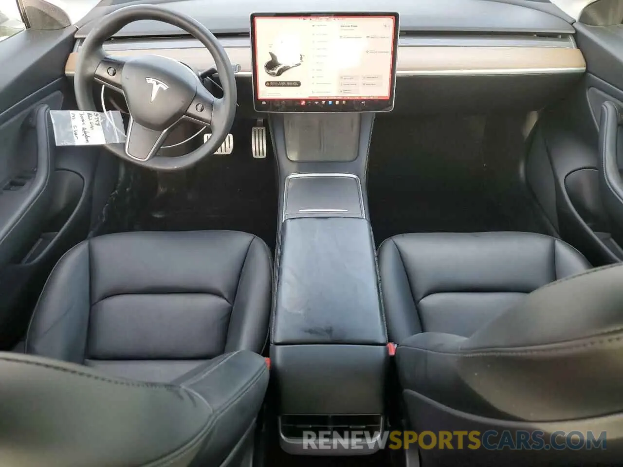 8 Фотография поврежденного автомобиля 5YJ3E1ECXMF862690 TESLA MODEL 3 2021