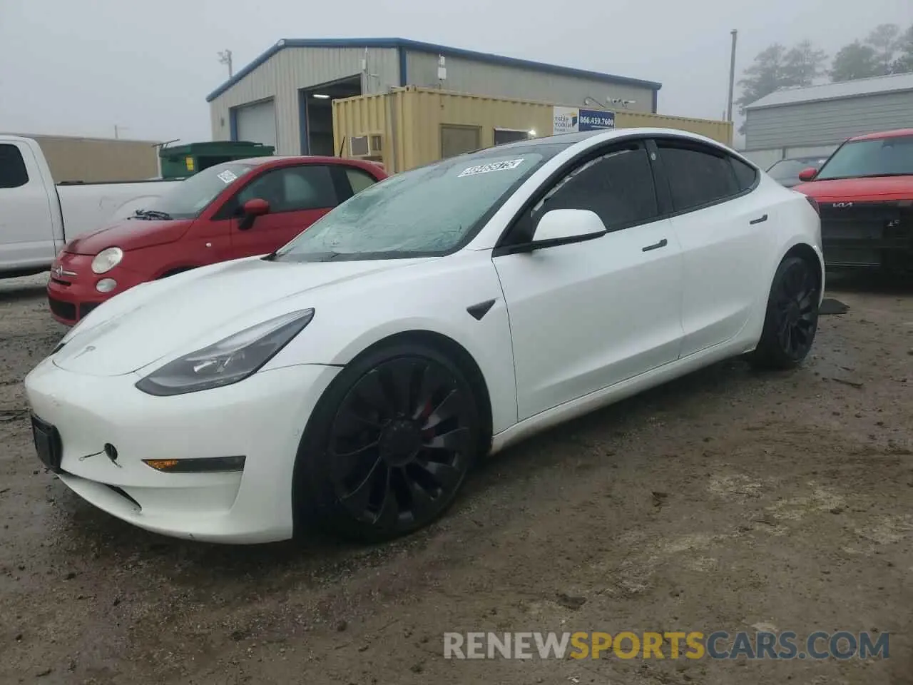1 Фотография поврежденного автомобиля 5YJ3E1ECXMF984417 TESLA MODEL 3 2021