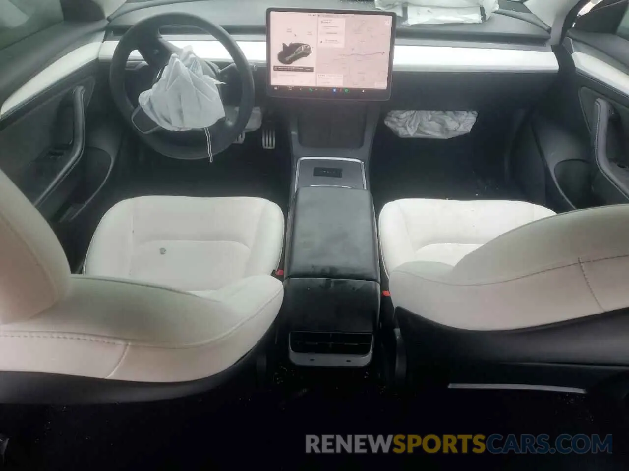 8 Фотография поврежденного автомобиля 5YJ3E1ECXMF984417 TESLA MODEL 3 2021