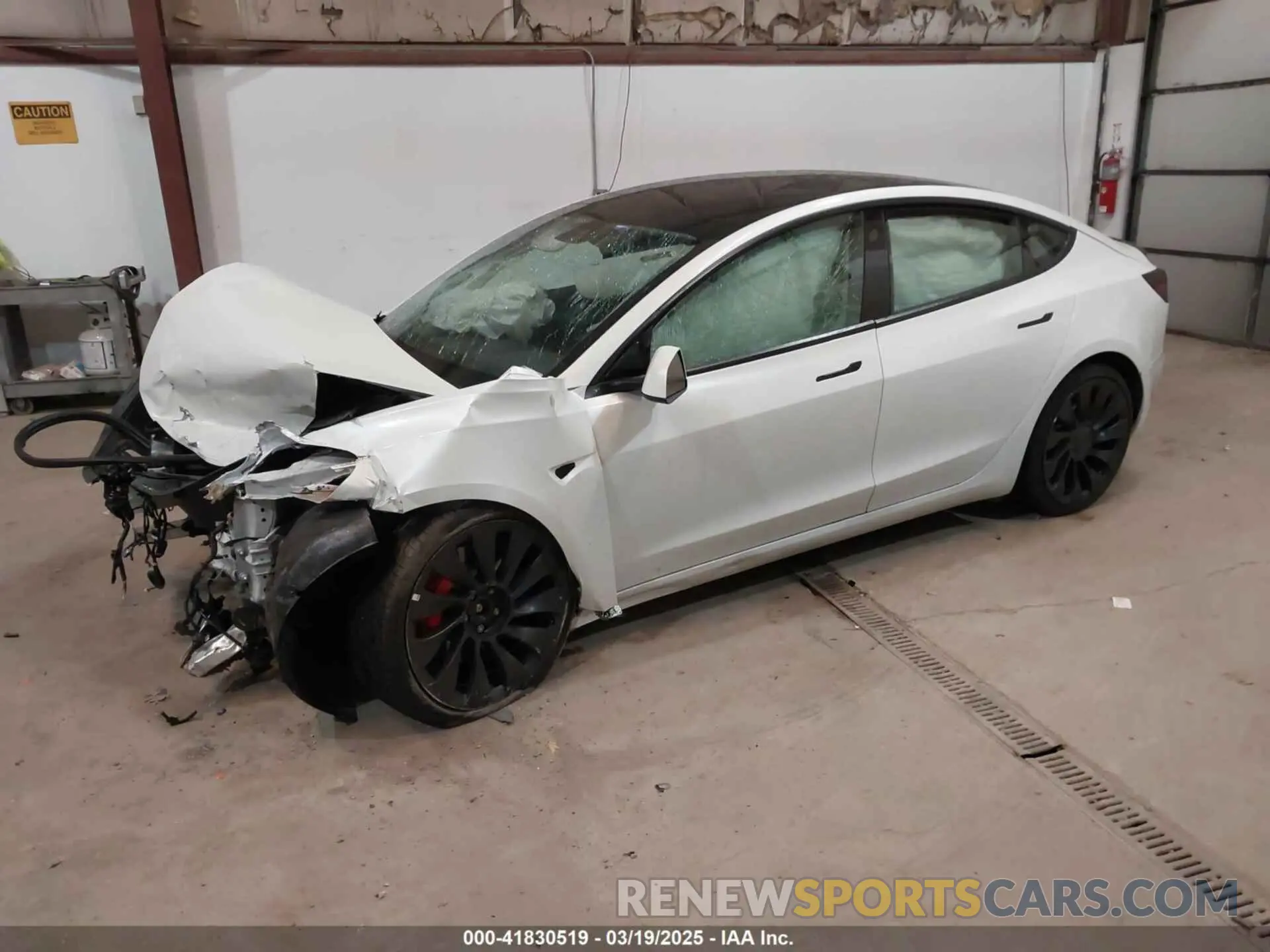 2 Photograph of a damaged car 5YJ3E1ECXMF991836 TESLA MODEL 3 2021