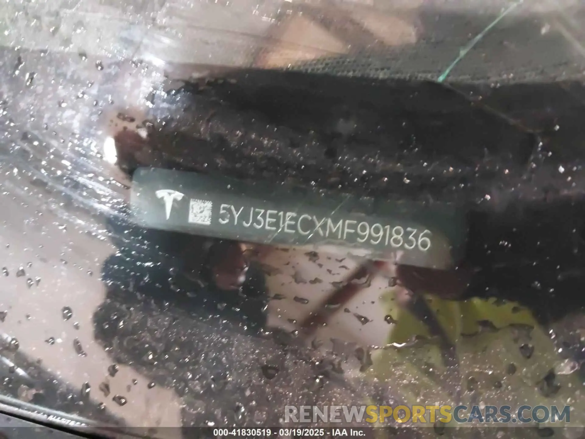 9 Photograph of a damaged car 5YJ3E1ECXMF991836 TESLA MODEL 3 2021