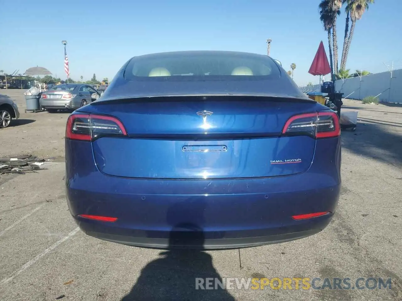 6 Photograph of a damaged car 5YJ3E1ECXMF995613 TESLA MODEL 3 2021
