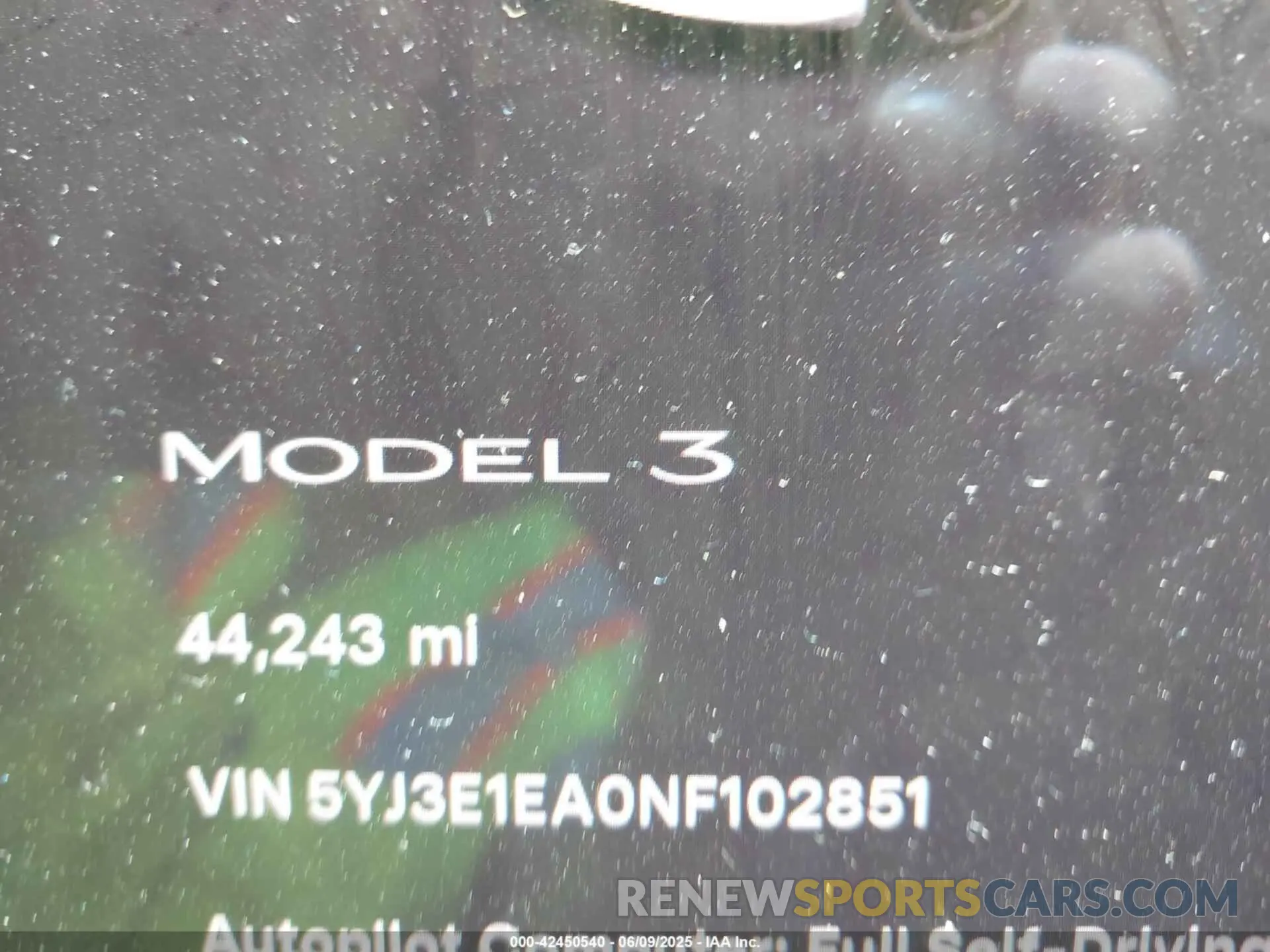 15 Фотография поврежденного автомобиля 5YJ3E1EA0NF102851 TESLA MODEL 3 2022
