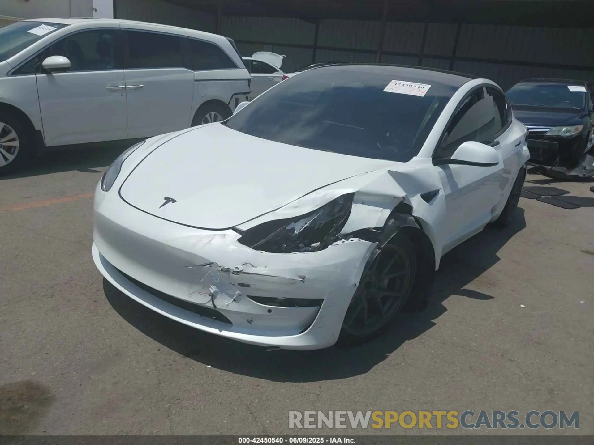 6 Фотография поврежденного автомобиля 5YJ3E1EA0NF102851 TESLA MODEL 3 2022