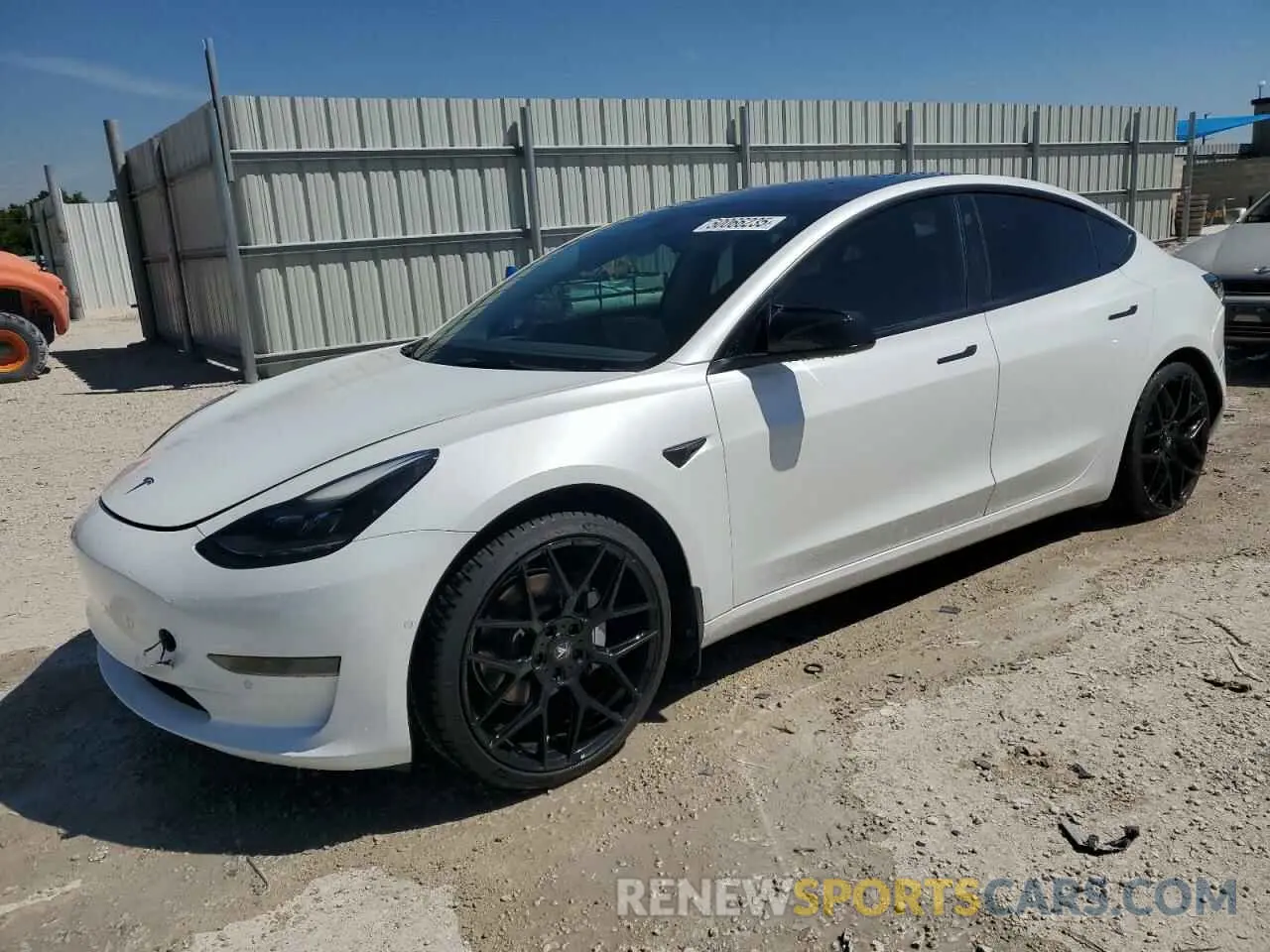 1 Photograph of a damaged car 5YJ3E1EA0NF108956 TESLA MODEL 3 2022