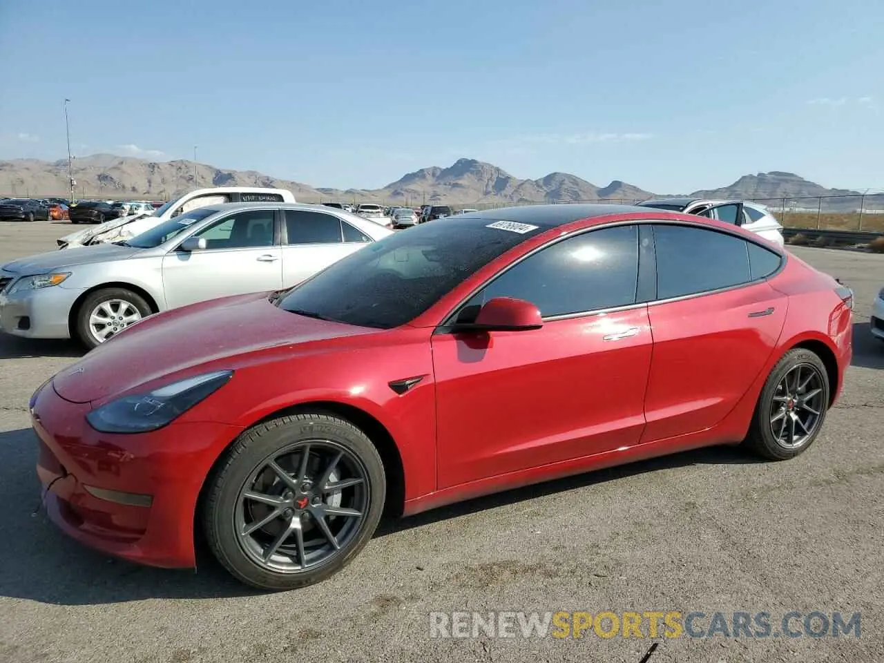 1 Photograph of a damaged car 5YJ3E1EA0NF115227 TESLA MODEL 3 2022