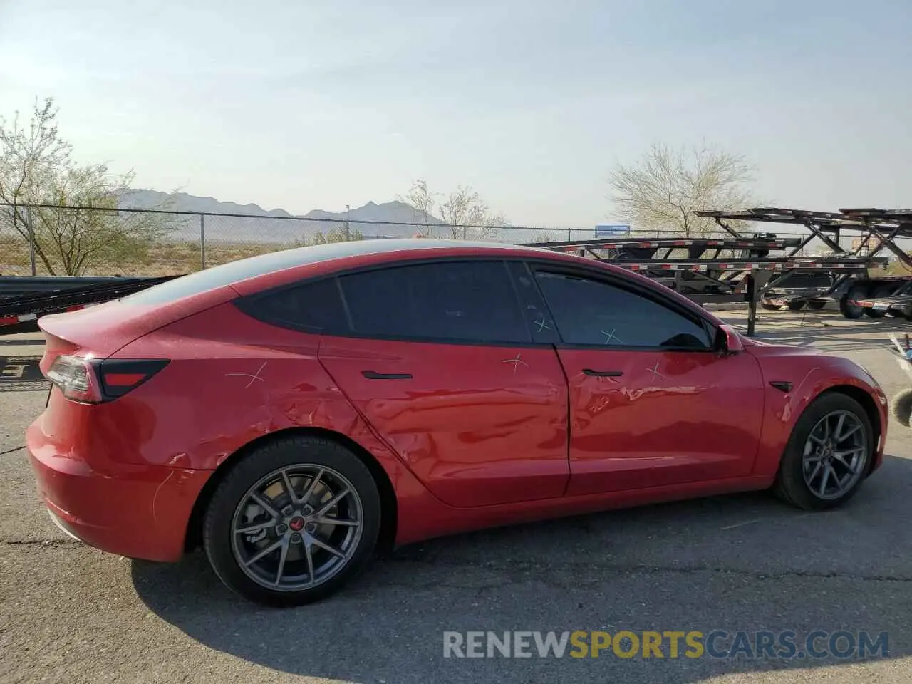 3 Photograph of a damaged car 5YJ3E1EA0NF115227 TESLA MODEL 3 2022