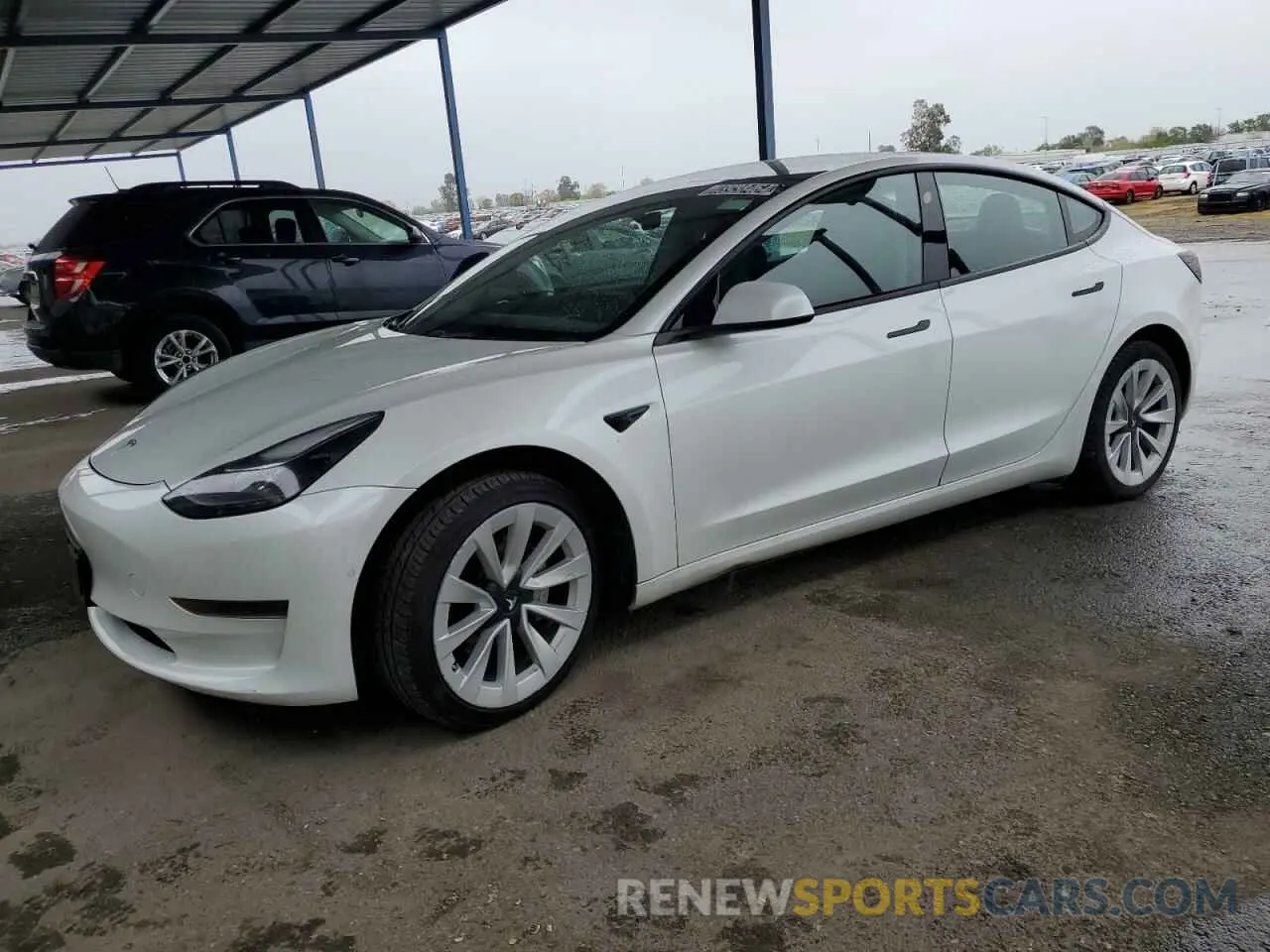 1 Photograph of a damaged car 5YJ3E1EA0NF145537 TESLA MODEL 3 2022