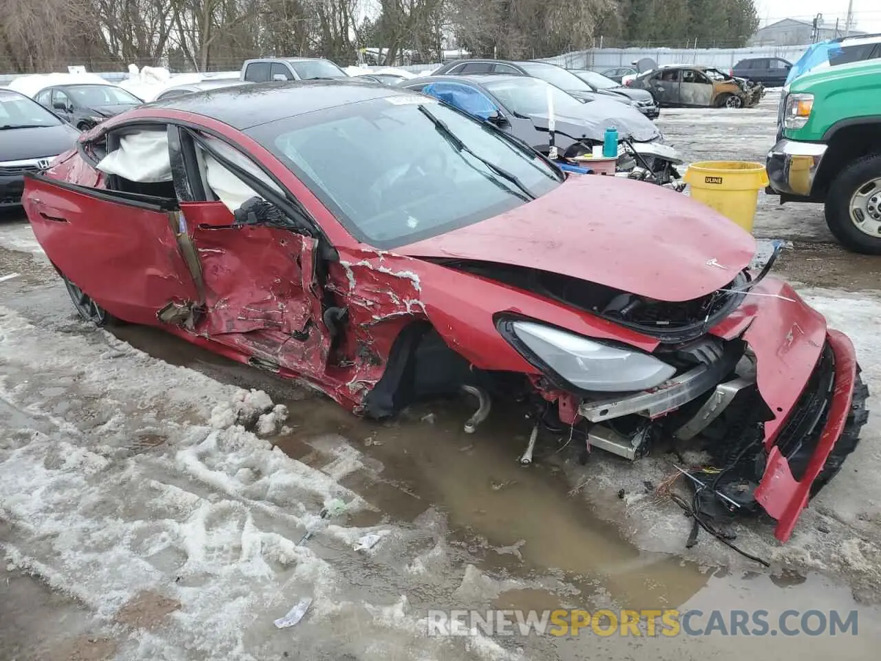 4 Фотография поврежденного автомобиля 5YJ3E1EA0NF157719 TESLA MODEL 3 2022