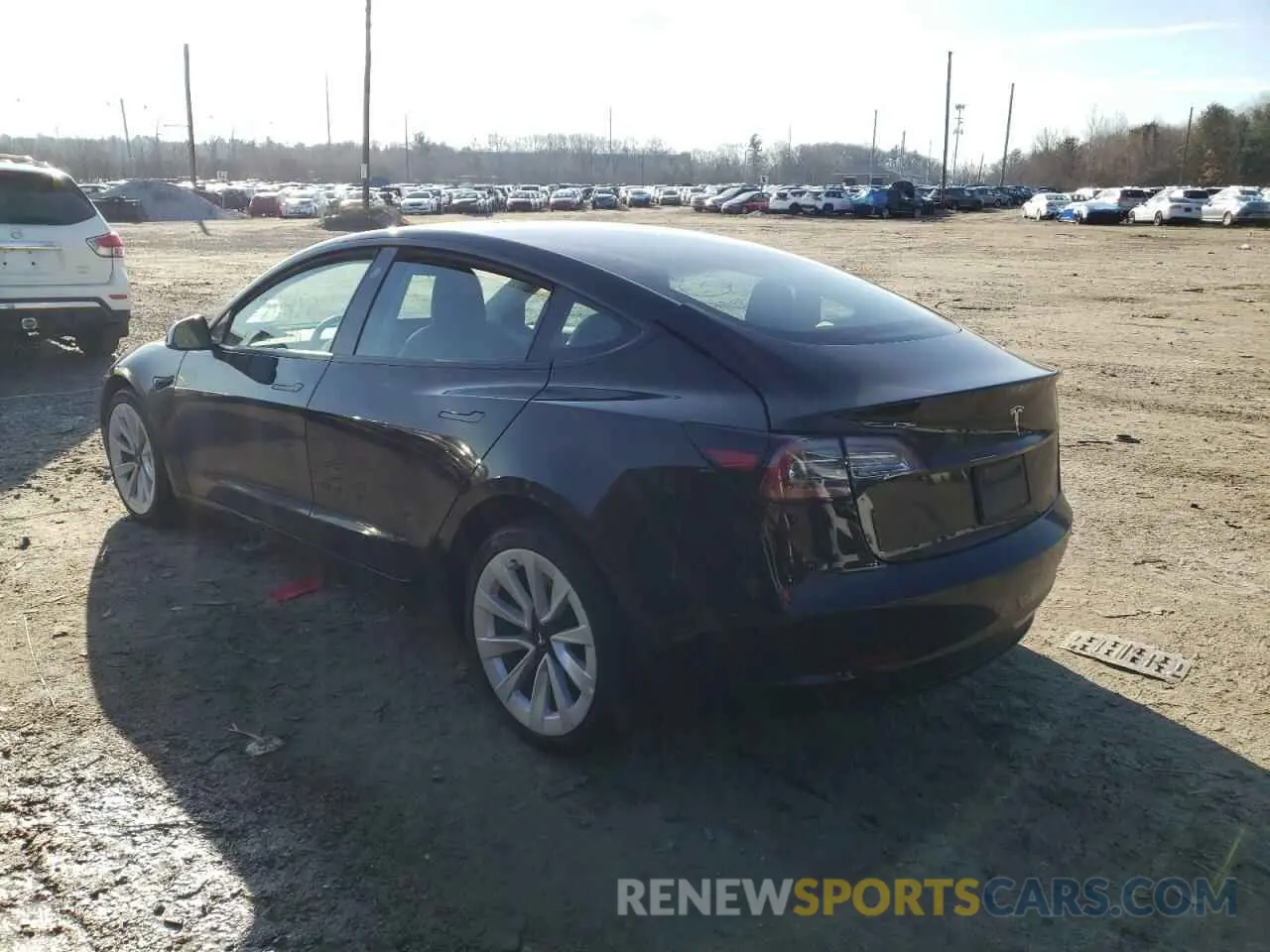 2 Photograph of a damaged car 5YJ3E1EA0NF186301 TESLA MODEL 3 2022