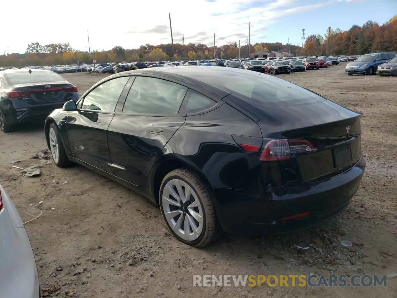 3 Фотография поврежденного автомобиля 5YJ3E1EA0NF187237 TESLA MODEL 3 2022
