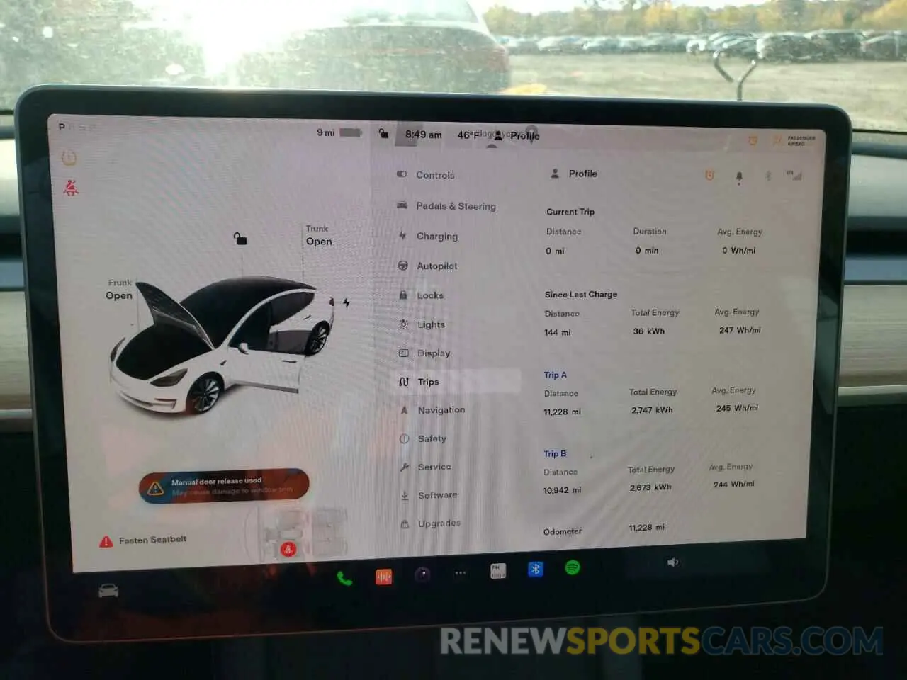 8 Фотография поврежденного автомобиля 5YJ3E1EA0NF187237 TESLA MODEL 3 2022