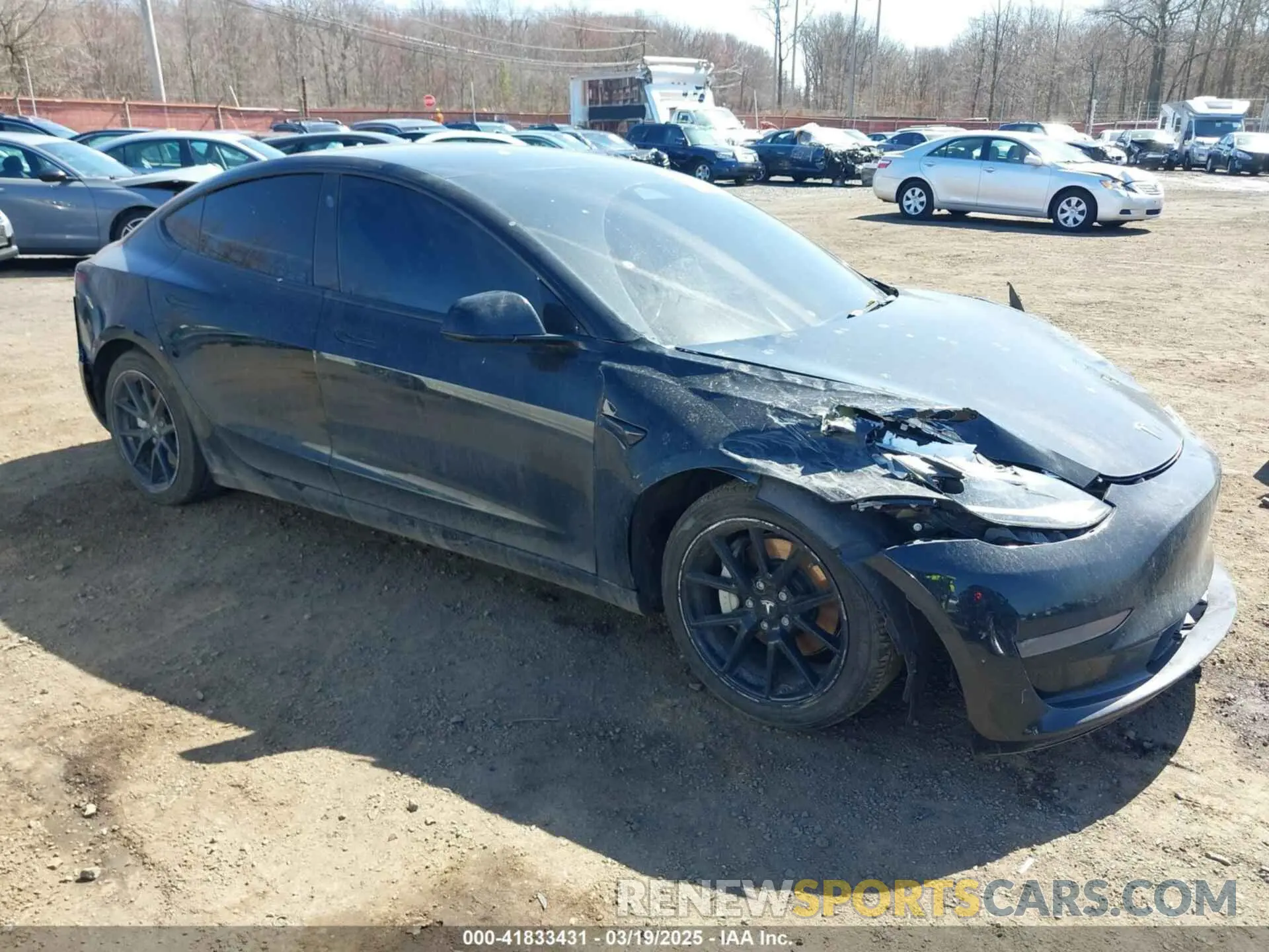 1 Photograph of a damaged car 5YJ3E1EA0NF190056 TESLA MODEL 3 2022