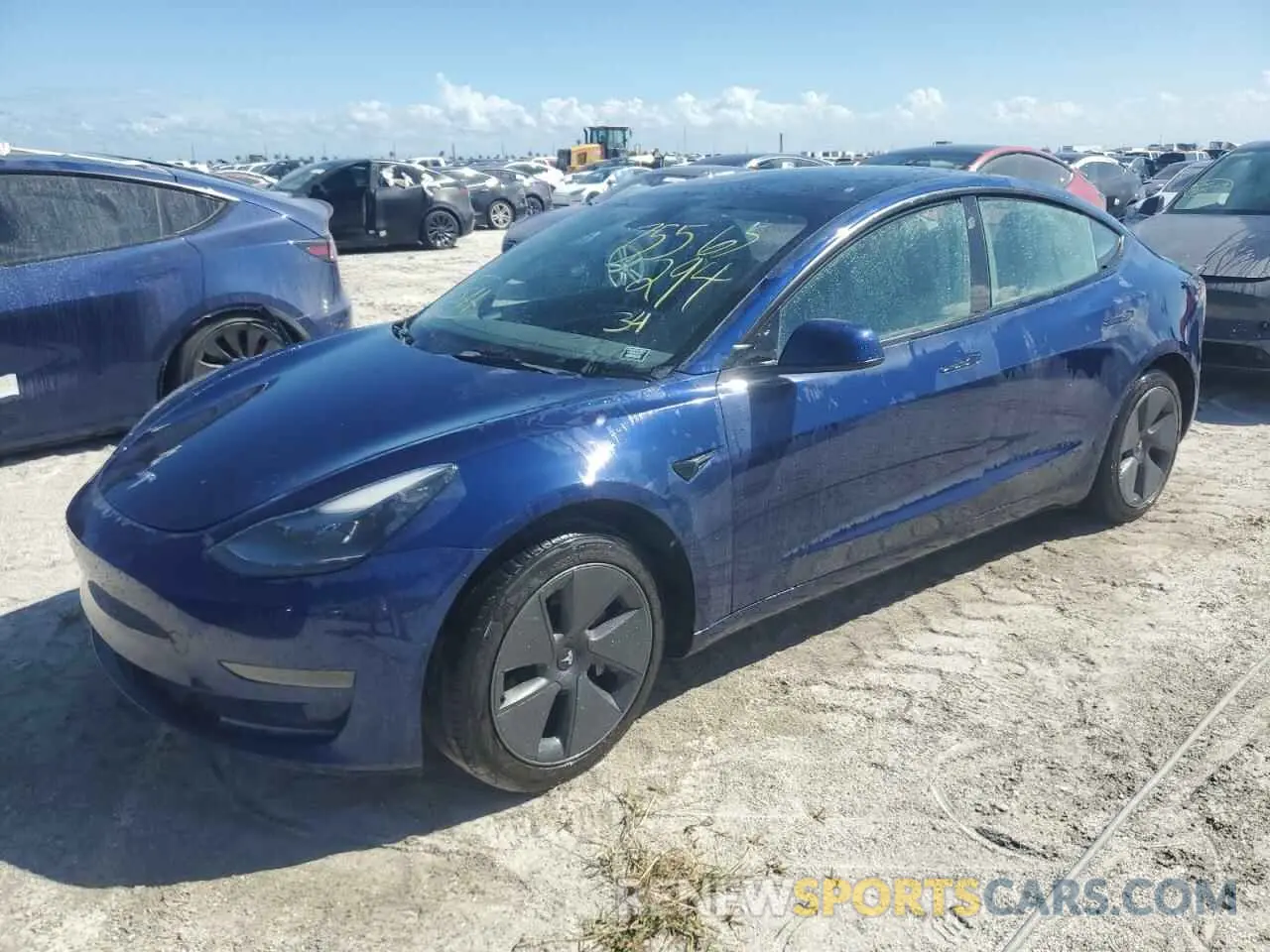 1 Photograph of a damaged car 5YJ3E1EA0NF194818 TESLA MODEL 3 2022