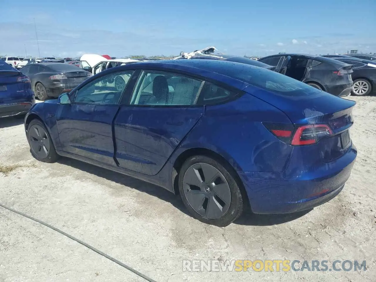 2 Photograph of a damaged car 5YJ3E1EA0NF194818 TESLA MODEL 3 2022