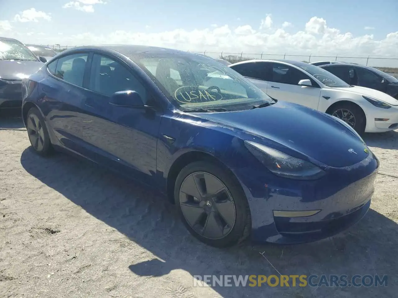 4 Photograph of a damaged car 5YJ3E1EA0NF194818 TESLA MODEL 3 2022