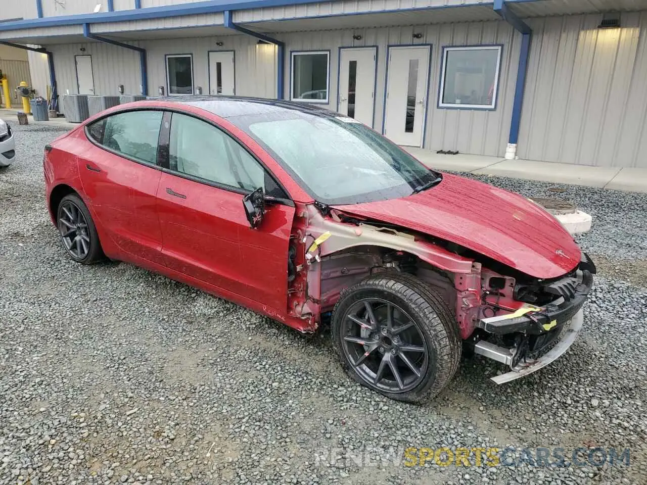 4 Photograph of a damaged car 5YJ3E1EA0NF200567 TESLA MODEL 3 2022