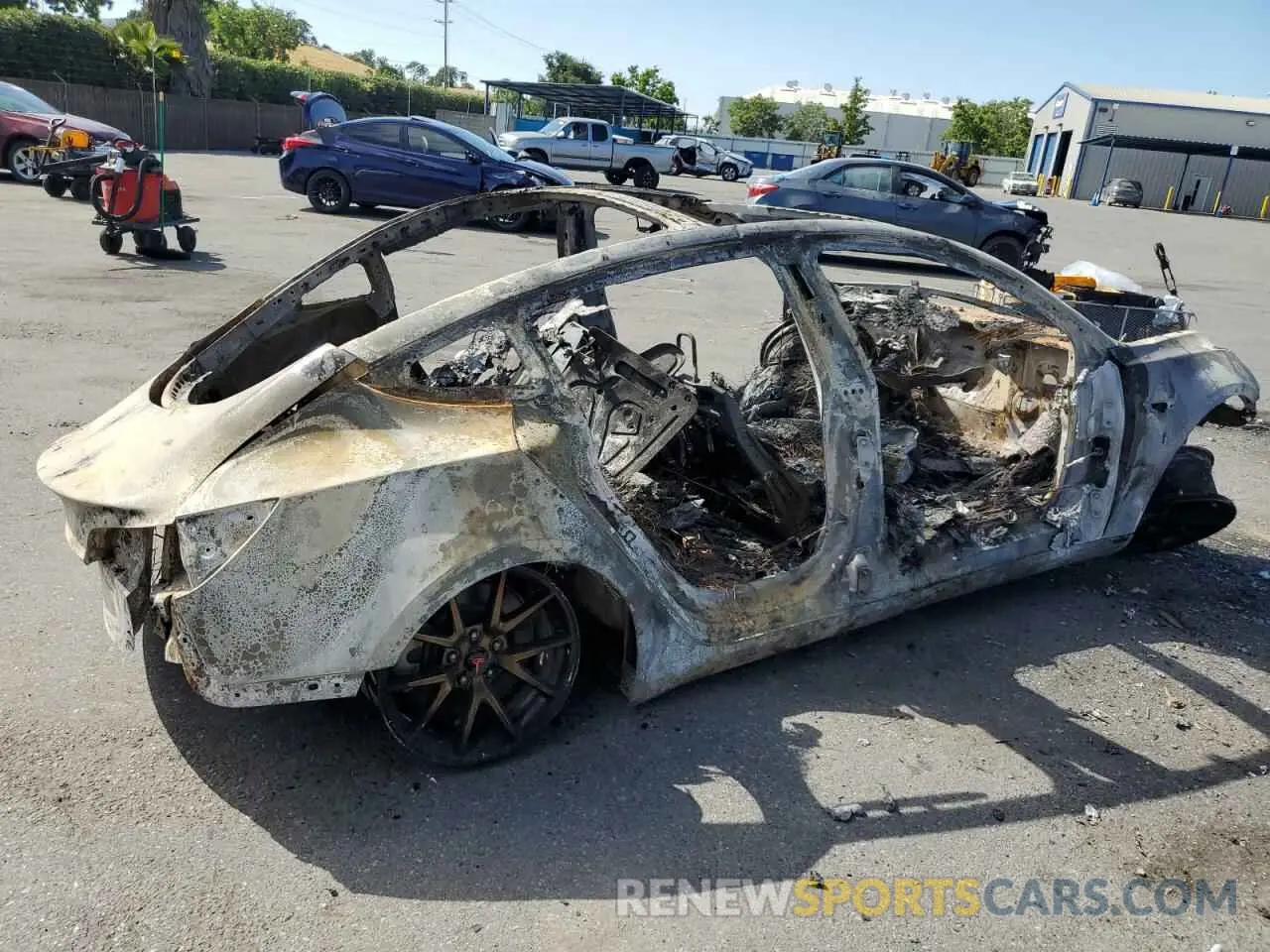 3 Photograph of a damaged car 5YJ3E1EA0NF200861 TESLA MODEL 3 2022