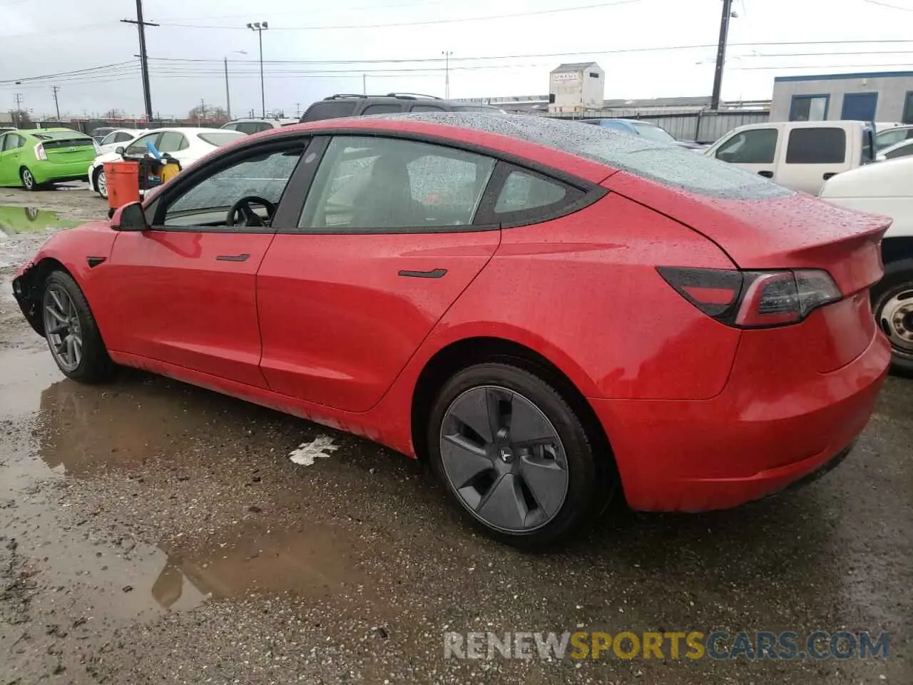 2 Photograph of a damaged car 5YJ3E1EA0NF286219 TESLA MODEL 3 2022