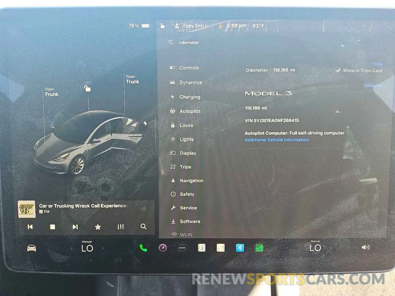 9 Photograph of a damaged car 5YJ3E1EA0NF286415 TESLA MODEL 3 2022