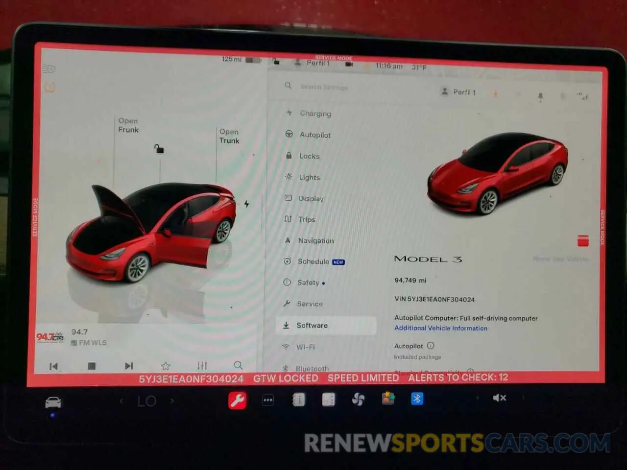 9 Фотография поврежденного автомобиля 5YJ3E1EA0NF304024 TESLA MODEL 3 2022