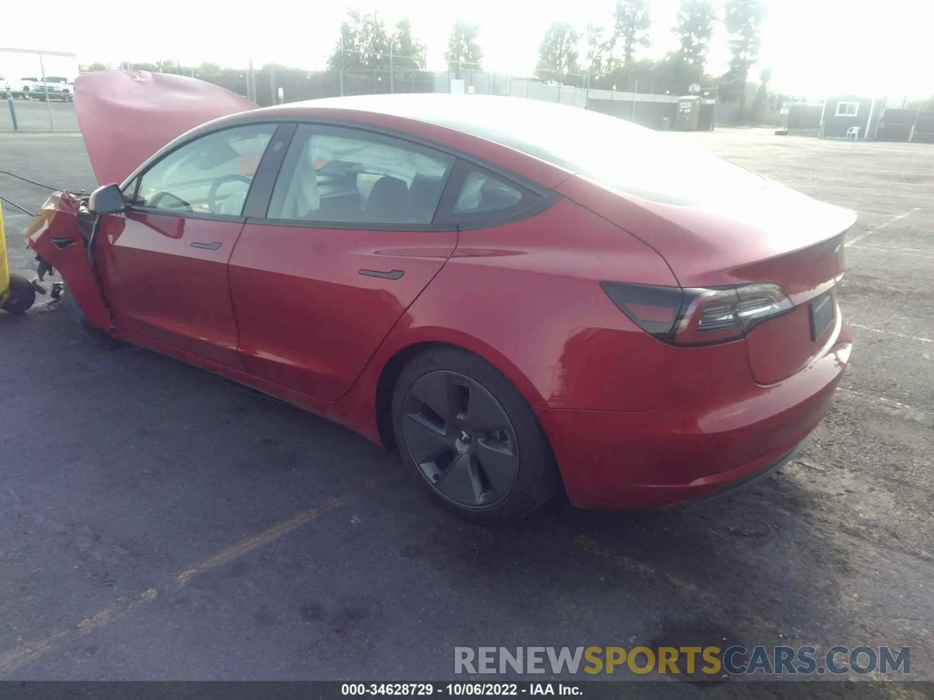3 Photograph of a damaged car 5YJ3E1EA0NF316383 TESLA MODEL 3 2022