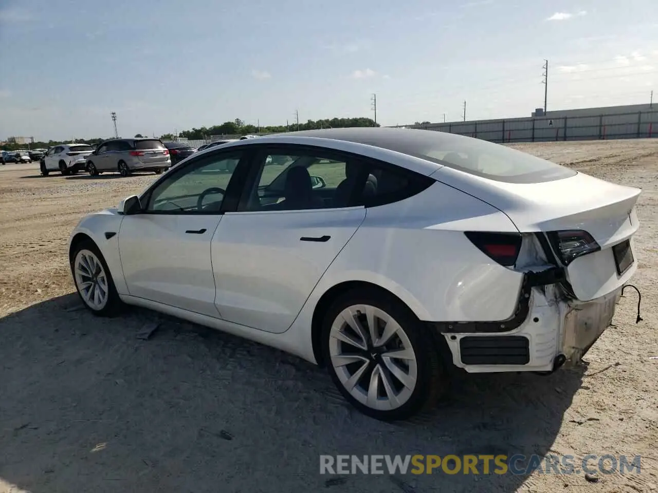 2 Photograph of a damaged car 5YJ3E1EA0NF320658 TESLA MODEL 3 2022