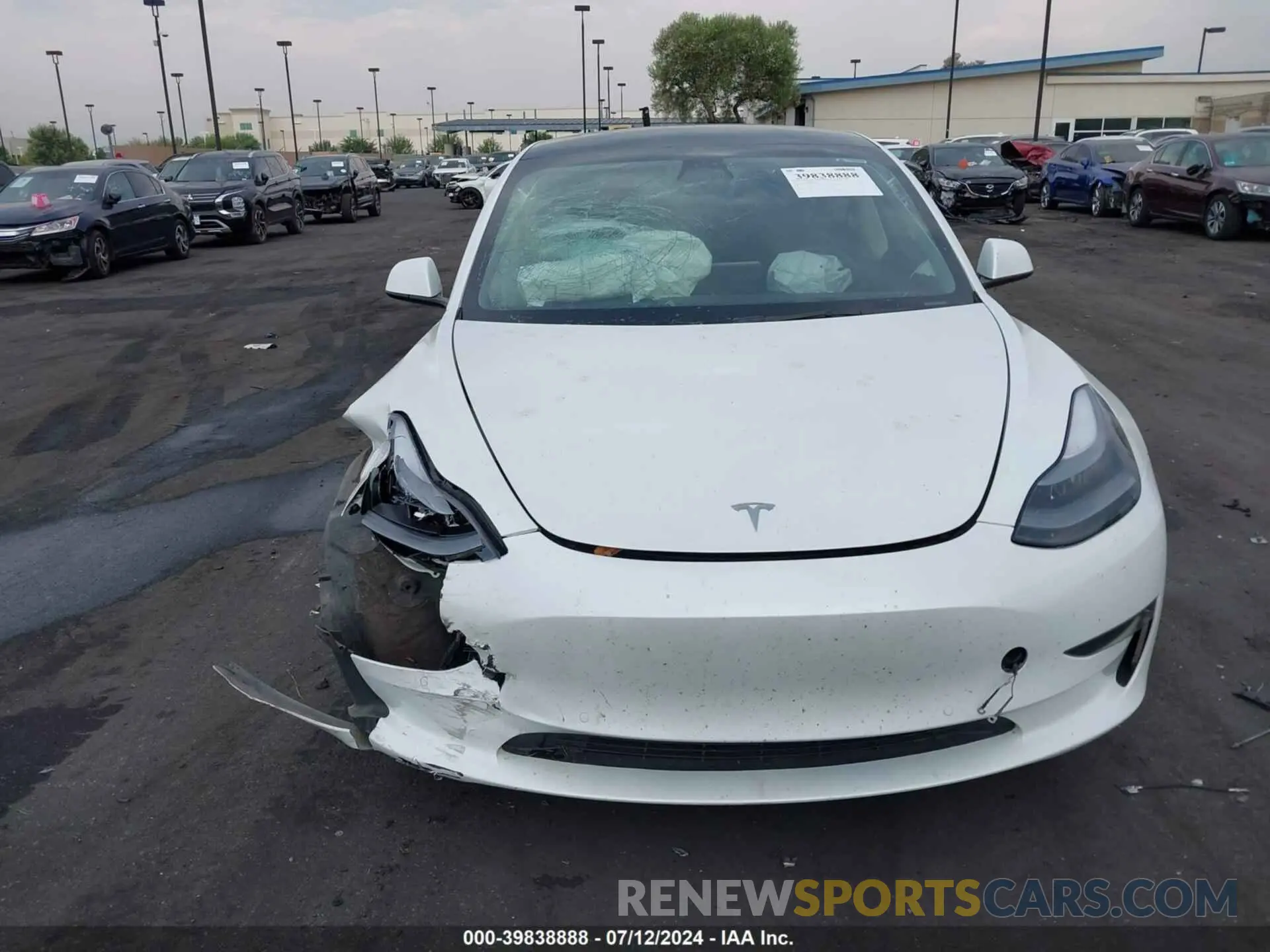 12 Фотография поврежденного автомобиля 5YJ3E1EA0NF333166 TESLA MODEL 3 2022