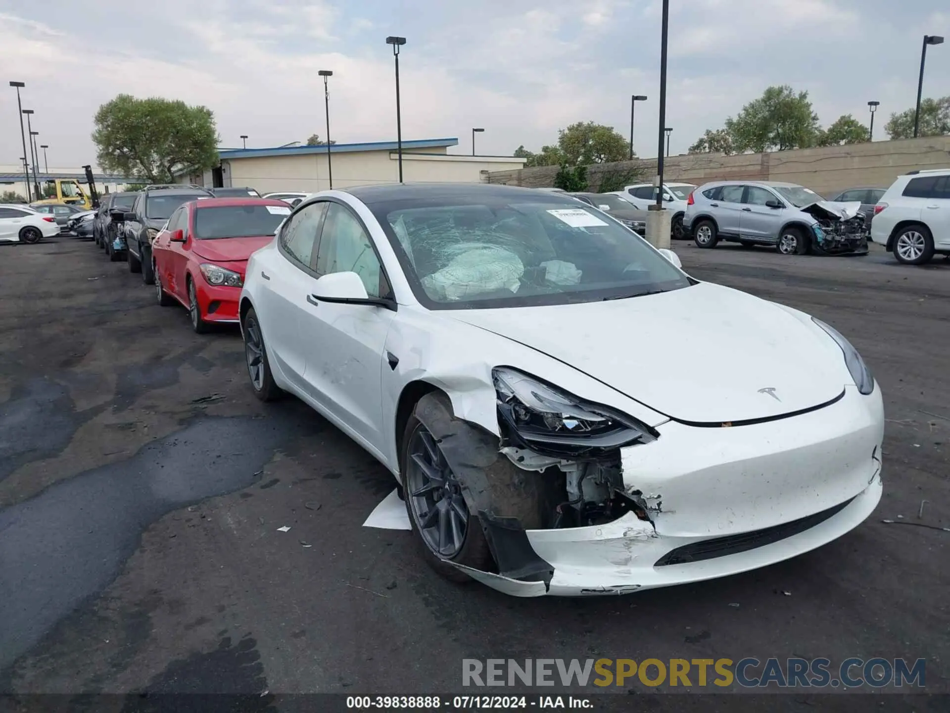6 Фотография поврежденного автомобиля 5YJ3E1EA0NF333166 TESLA MODEL 3 2022