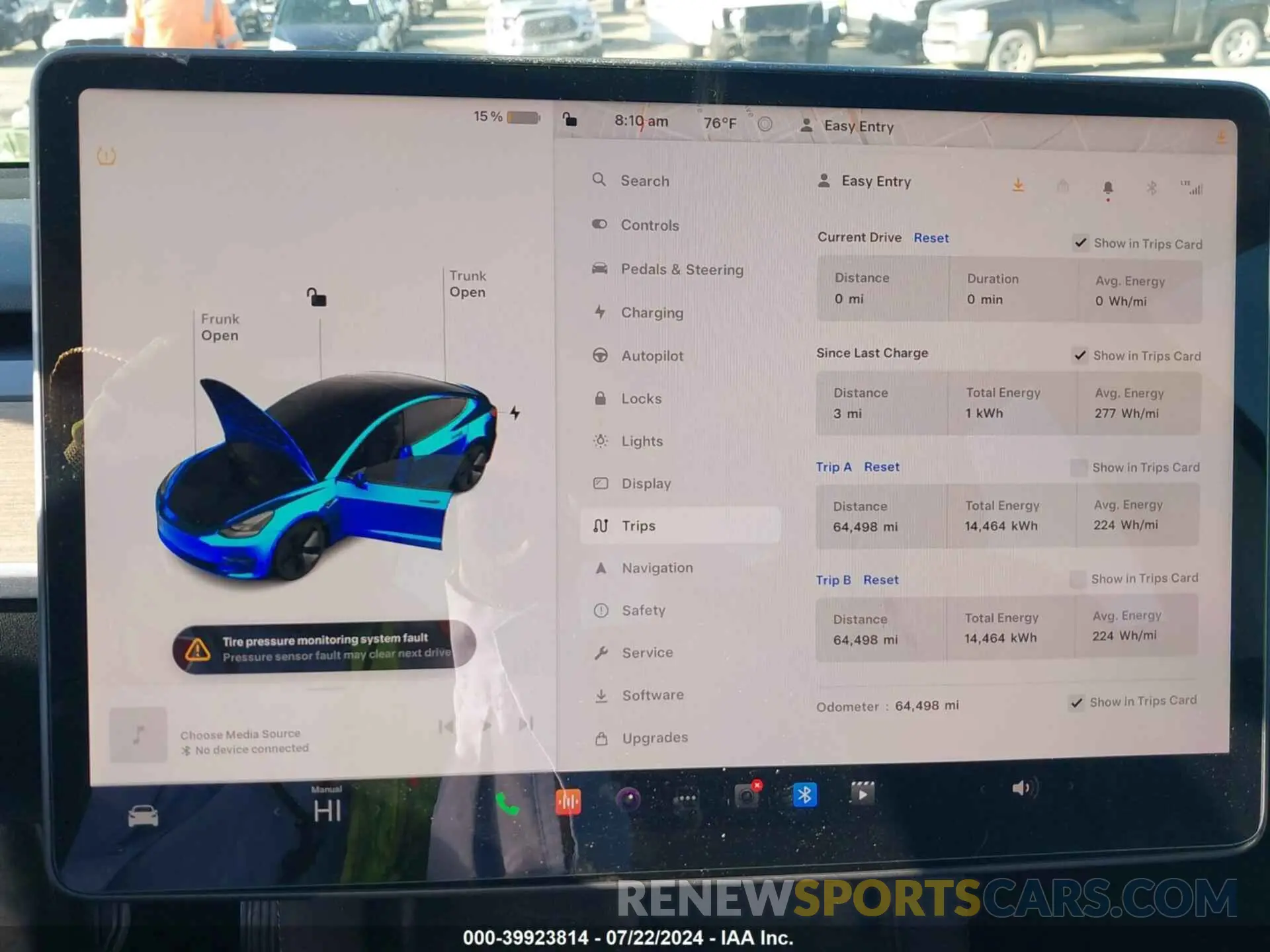 7 Photograph of a damaged car 5YJ3E1EA0NF338643 TESLA MODEL 3 2022
