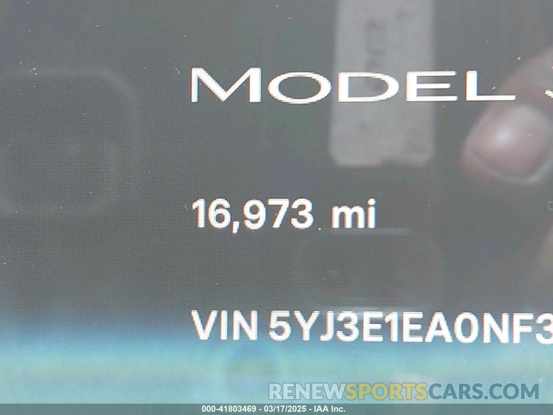 7 Photograph of a damaged car 5YJ3E1EA0NF344782 TESLA MODEL 3 2022