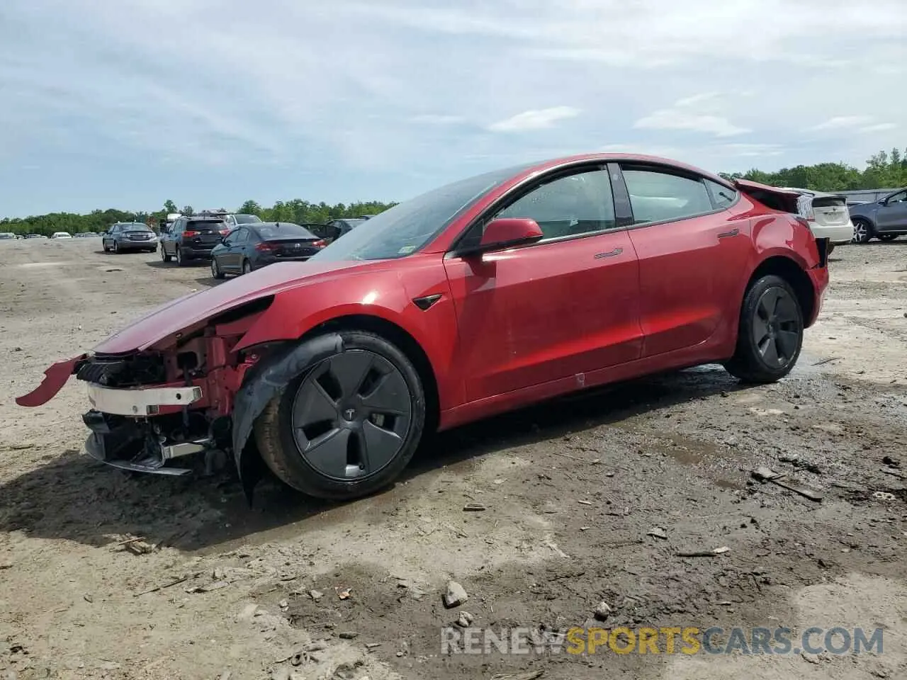 1 Photograph of a damaged car 5YJ3E1EA0NF368841 TESLA MODEL 3 2022