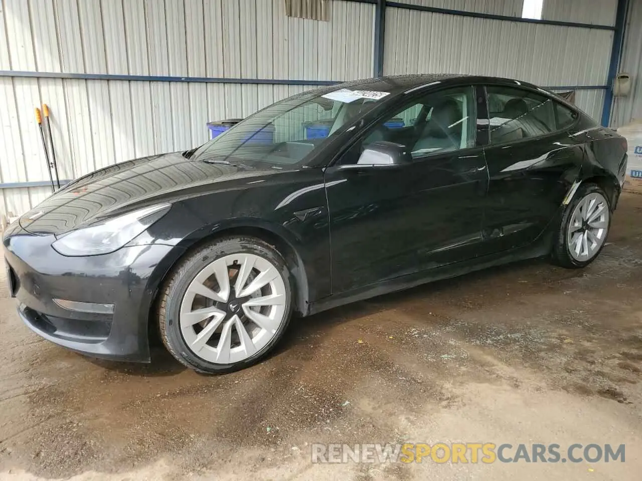 1 Photograph of a damaged car 5YJ3E1EA0NF369620 TESLA MODEL 3 2022