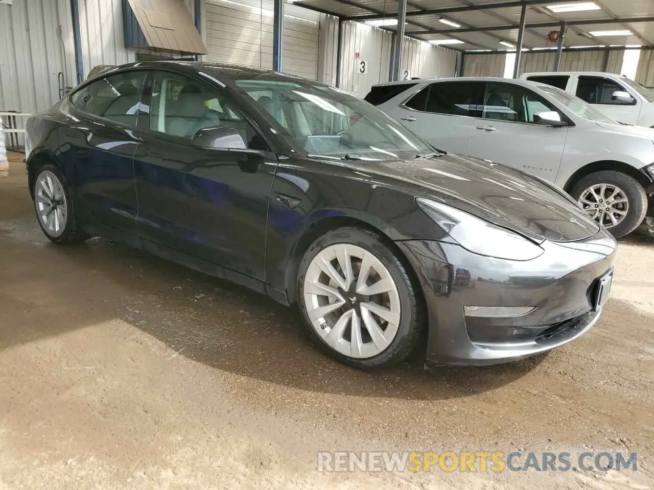 4 Photograph of a damaged car 5YJ3E1EA0NF369620 TESLA MODEL 3 2022