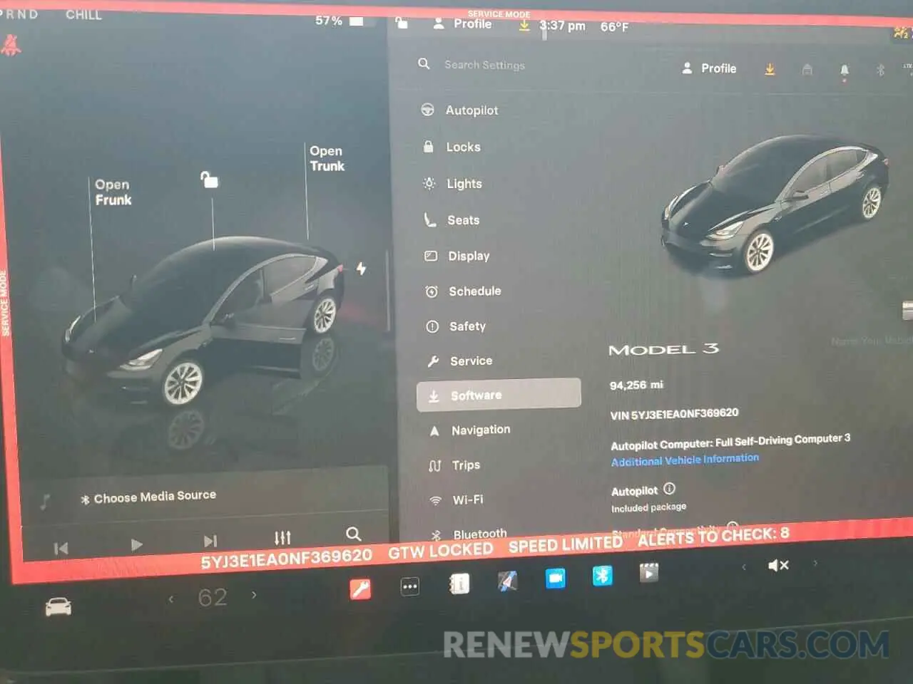 9 Photograph of a damaged car 5YJ3E1EA0NF369620 TESLA MODEL 3 2022