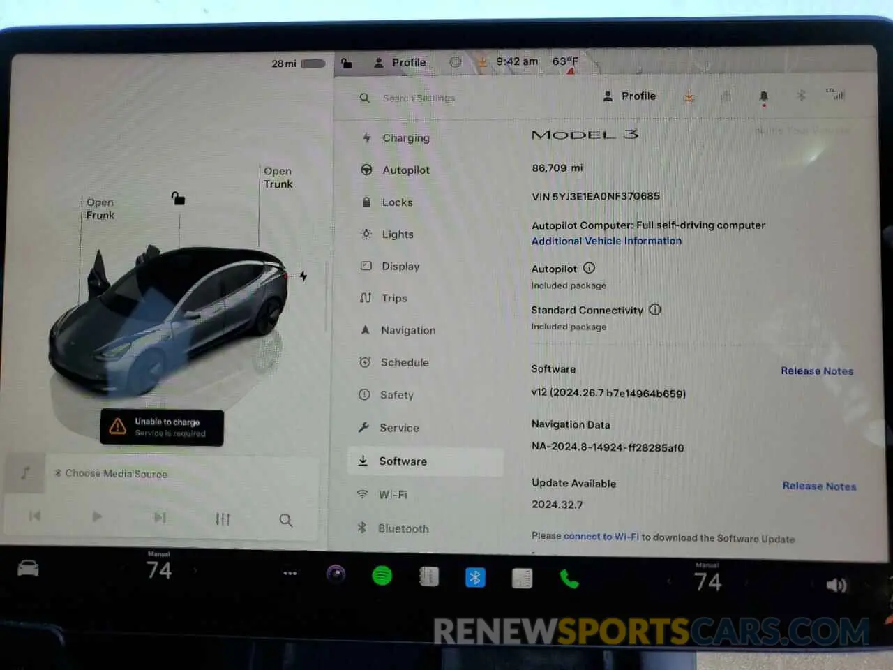 9 Фотография поврежденного автомобиля 5YJ3E1EA0NF370685 TESLA MODEL 3 2022