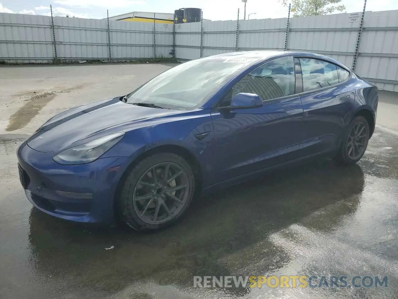 1 Photograph of a damaged car 5YJ3E1EA0NF371271 TESLA MODEL 3 2022