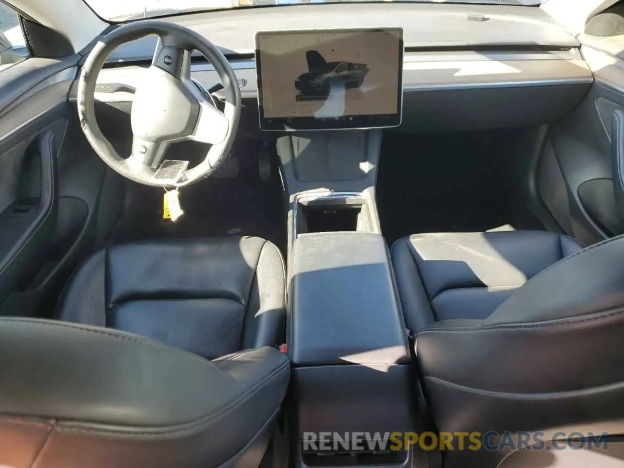 8 Photograph of a damaged car 5YJ3E1EA0NF372498 TESLA MODEL 3 2022