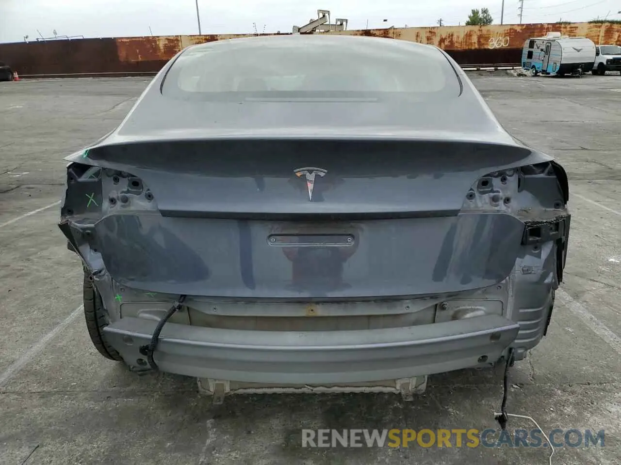 6 Photograph of a damaged car 5YJ3E1EA0NF375126 TESLA MODEL 3 2022
